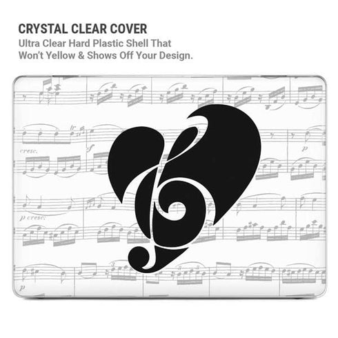BW Musical Notes MacBook Air 13in M1 (2021) Case plus Skin