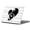BW Musical Notes Apple MacBook Pro 13-inch Skin