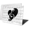 BW Musical Notes MacBook Pro 13in (2020) Case plus Skin