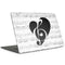 BW Musical Notes Apple MacBook Pro 15-inch Skin