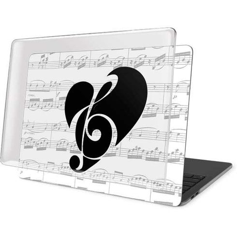 BW Musical Notes MacBook Pro 15in (2016-19) Case plus Skin