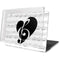 BW Musical Notes MacBook Pro 15in (2016-19) Case plus Skin