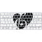 BW Musical Notes Magic Keyboard Skin