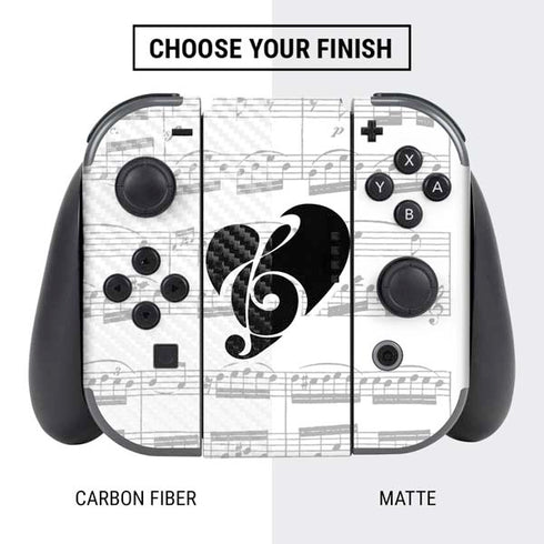 BW Musical Notes Nintendo Switch Bundle Skin
