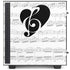 BW Musical Notes NZXT H510 Compact ATX Mid-Tower Case Skin