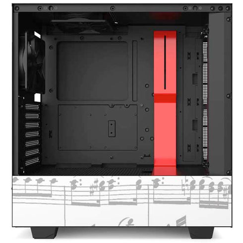 BW Musical Notes NZXT H510 Compact ATX Mid-Tower Case Skin