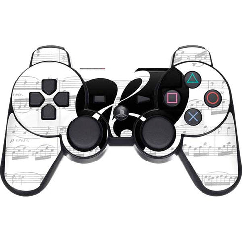 BW Musical Notes PS3 Dual Shock wireless controller Skin