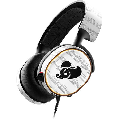 BW Musical Notes SteelSeries Arctis 5 Skin