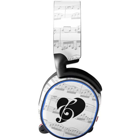 BW Musical Notes SteelSeries Arctis 5 Skin