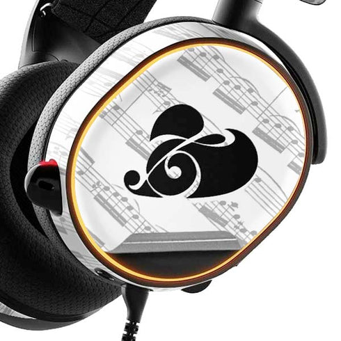 BW Musical Notes SteelSeries Arctis 5 Skin
