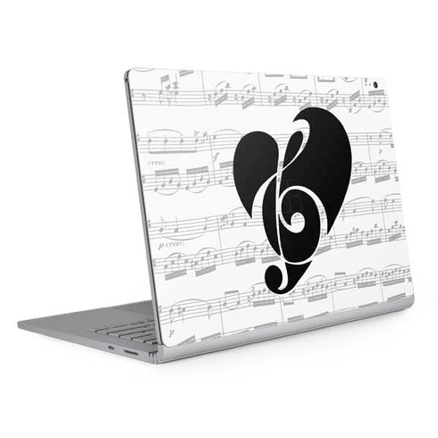 BW Musical Notes Surface Book 2 13.5in Skin