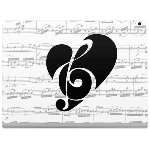 BW Musical Notes Surface Book 2 13.5in Skin