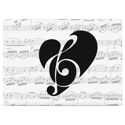 BW Musical Notes Surface Laptop 2 Skin