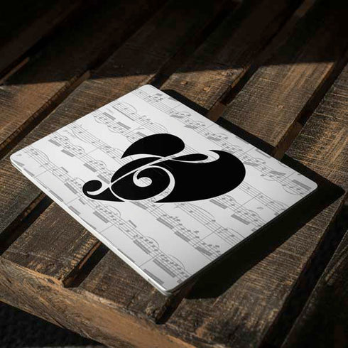BW Musical Notes Surface Laptop 2 Skin