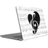 BW Musical Notes Surface Laptop Studio Skin