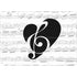 BW Musical Notes Surface Laptop Studio Skin