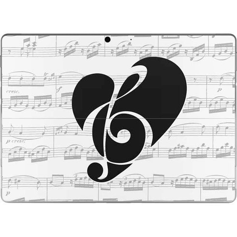 BW Musical Notes Surface Pro 9 Skin