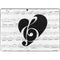 BW Musical Notes Surface Pro 9 Skin
