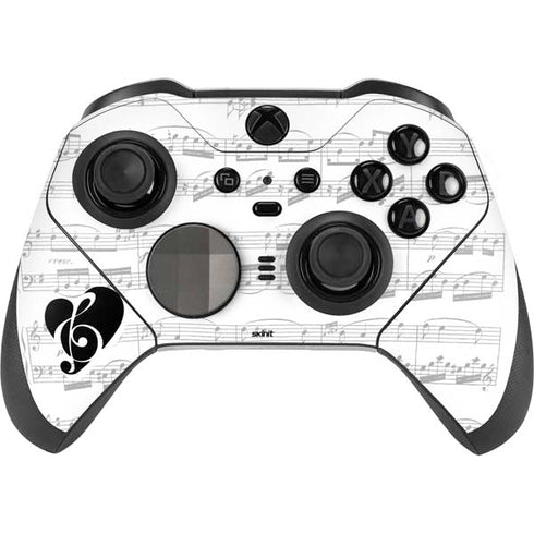 BW Musical Notes Xbox Elite Wireless Controller Series 2 Skin