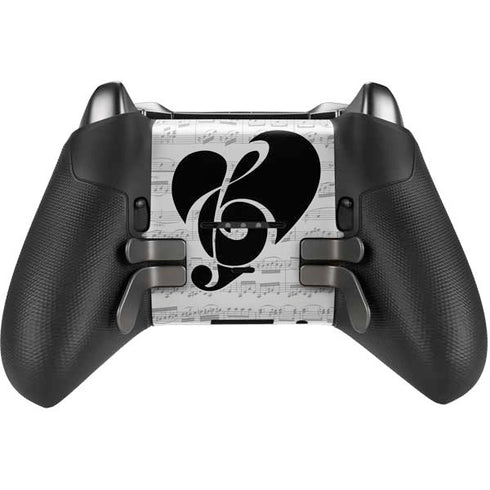 BW Musical Notes Xbox Elite Wireless Controller Series 2 Skin