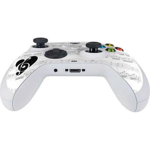 BW Musical Notes Xbox Series S Controller Skin