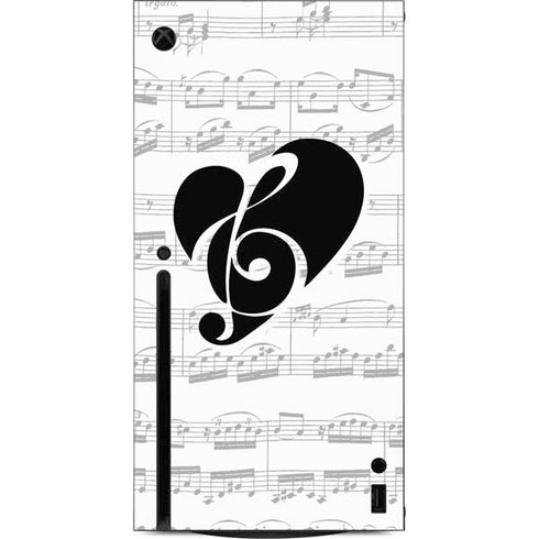 BW Musical Notes Xbox Series X Console Skin