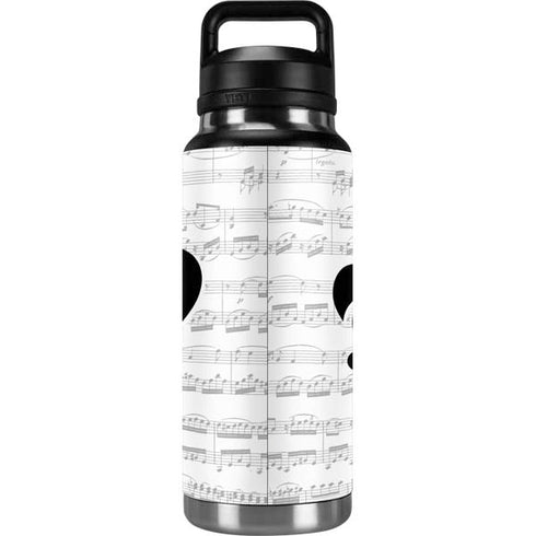 BW Musical Notes YETI Rambler 36oz Bottle Skin