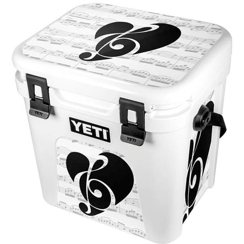 BW Musical Notes YETI Roadie 24 Hard Cooler Skin