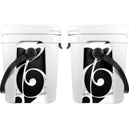 BW Musical Notes YETI Roadie 24 Hard Cooler Skin