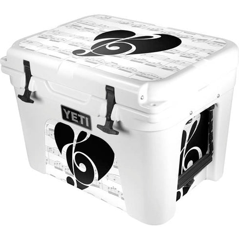 BW Musical Notes YETI Tundra 35 Hard Cooler Skin
