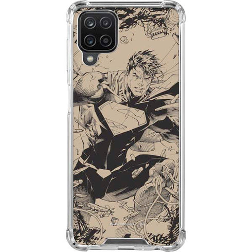 DC Comics Superman Unchained #1 Original Cover Pencils Galaxy A12 Clear Case