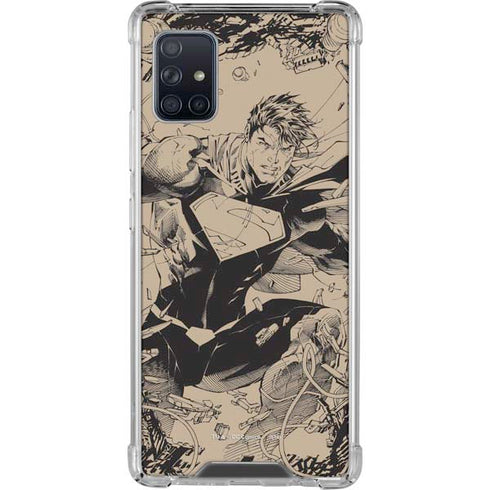 DC Comics Superman Unchained #1 Original Cover Pencils Galaxy A51 5G Clear Case