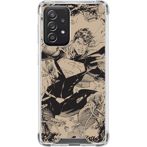 DC Comics Superman Unchained #1 Original Cover Pencils Galaxy A52 5G Clear Case