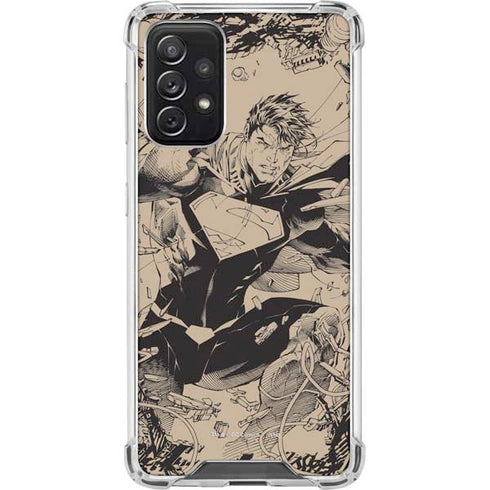 DC Comics Superman Unchained #1 Original Cover Pencils Galaxy A72 5G Clear Case