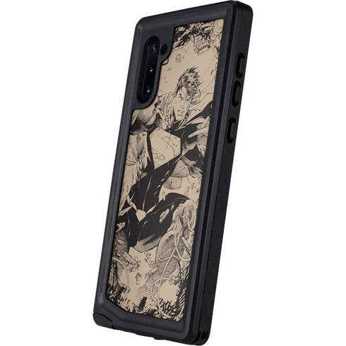 DC Comics Superman Unchained #1 Original Cover Pencils Galaxy Note 10 Waterproof Case