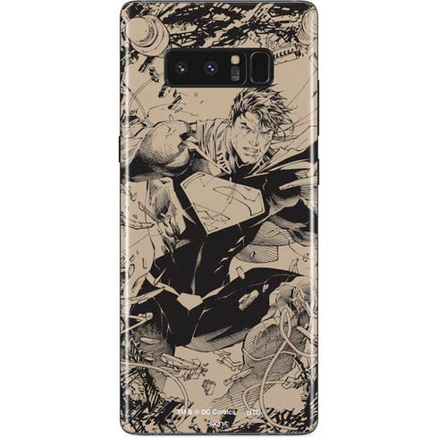 DC Comics Superman Unchained #1 Original Cover Pencils Galaxy Note 8 Skin