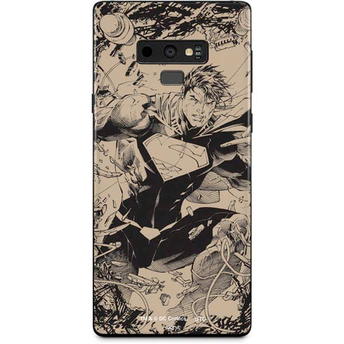 DC Comics Superman Unchained #1 Original Cover Pencils Galaxy Note 9 Skin