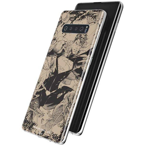 DC Comics Superman Unchained #1 Original Cover Pencils Galaxy S10 Skin