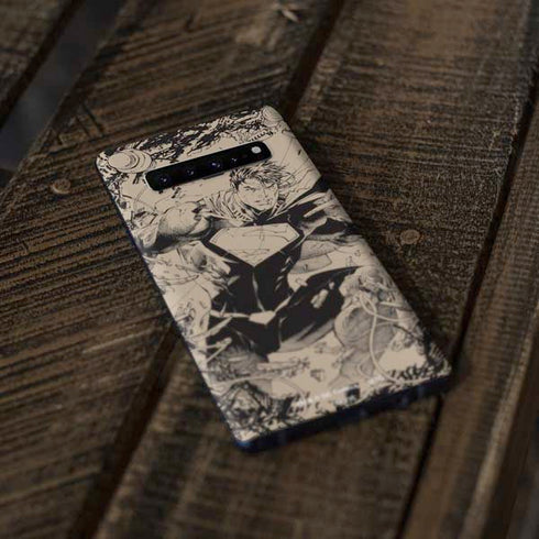 DC Comics Superman Unchained #1 Original Cover Pencils Galaxy S10 Skin