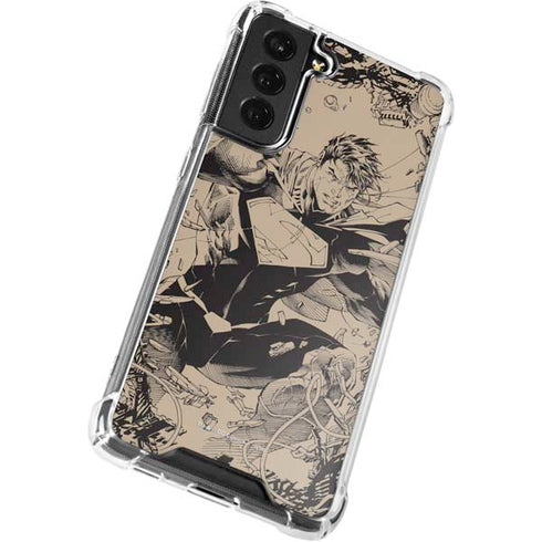 DC Comics Superman Unchained #1 Original Cover Pencils Galaxy S21 FE Clear Case