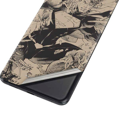 DC Comics Superman Unchained #1 Original Cover Pencils Galaxy S21 Plus 5G Skin