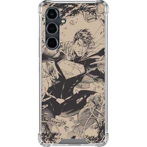 DC Comics Superman Unchained #1 Original Cover Pencils Galaxy S23 FE Clear Case