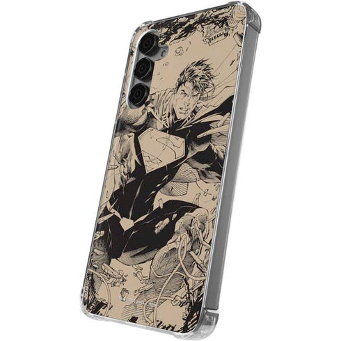 DC Comics Superman Unchained #1 Original Cover Pencils Galaxy S24 Plus Clear Case