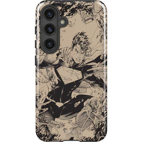 DC Comics Superman Unchained #1 Original Cover Pencils Galaxy S24 Plus Impact Case