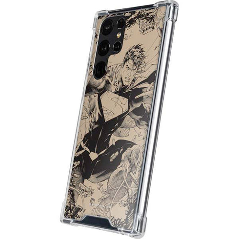 DC Comics Superman Unchained #1 Original Cover Pencils Galaxy S24 Ultra Clear Case