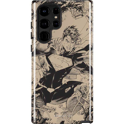 DC Comics Superman Unchained #1 Original Cover Pencils Galaxy S24 Ultra Impact Case