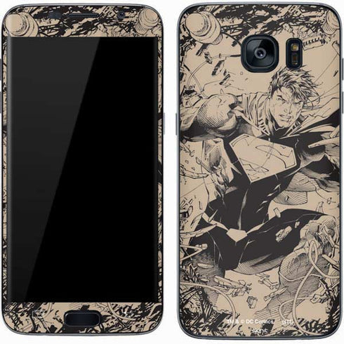 DC Comics Superman Unchained #1 Original Cover Pencils Galaxy S7 Skin