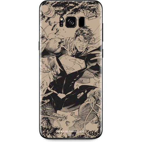 DC Comics Superman Unchained #1 Original Cover Pencils Galaxy S8 Plus Skin