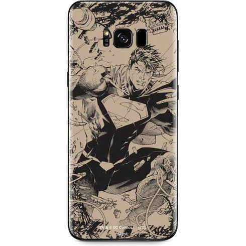 DC Comics Superman Unchained #1 Original Cover Pencils Galaxy S8 Skin