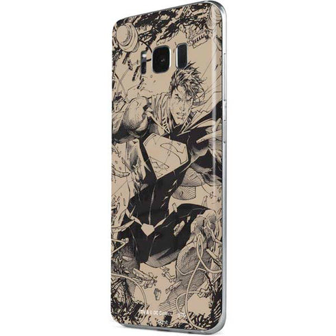 DC Comics Superman Unchained #1 Original Cover Pencils Galaxy S8 Skin